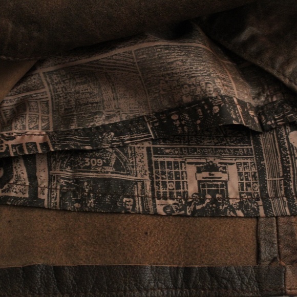 1980’s Vintage Brown Leather Vera Pelle Mini Skirt - Picture 5 of 5